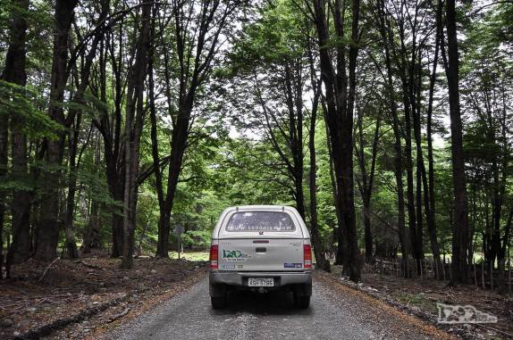 Trafegando na Carretera Austral, entre Cochrane e Puerto Yungay, no sul do Chile
